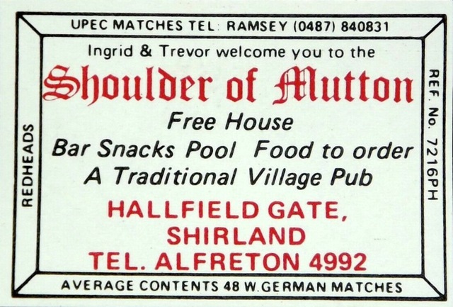 Shoulder Of Mutton, Shirland